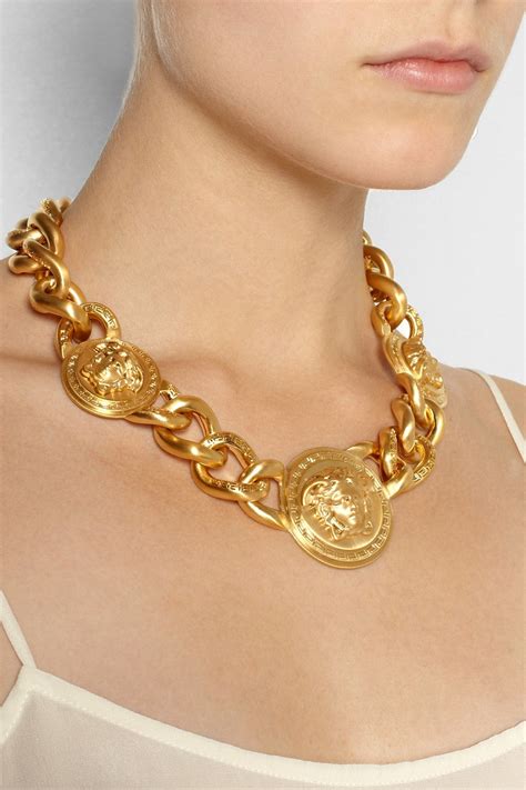 necklace versace|versace necklace for women.